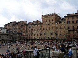 Toscane 2005 - Sienne: la piazza del Campo